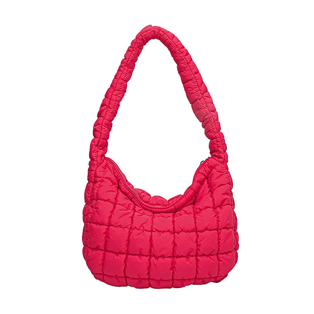 6928 Quilted Tote Bag Puffer Bag Lightweight Padding Shoulder Purse Hobo